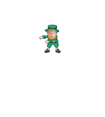 Leprechaun Floss - St. Patrick DAB dans model negru pe tricou