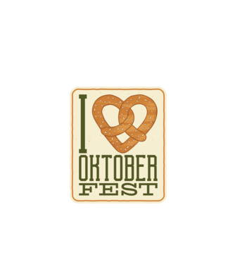 I Love Oktoberfest model negru pe tricou