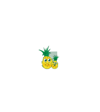 Familie Ananas model gri pe tricou