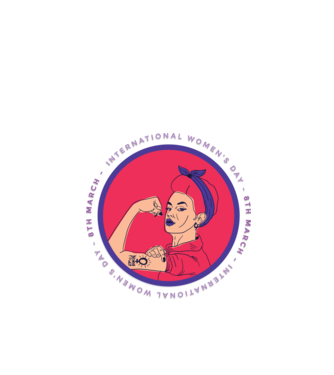 Ziua Internațională a Femeii 8 martie model negru pe tricou