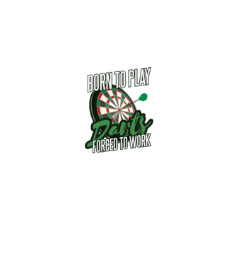 Născut pentru a juca darts, forțat să muncesc model gri pe tricou