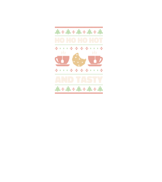 Ho Ho Ho Hot and Tasty Pulovăr urât model negru pe tricou