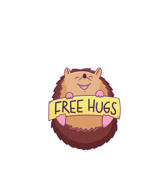 Free Hugs Arici model verde de măr pe tricou