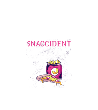 Snaccident model negru pe tricou