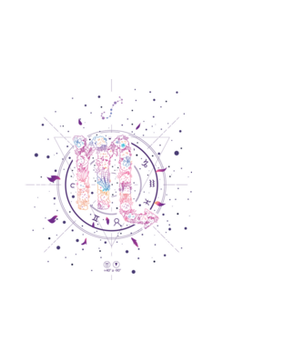 Scorpio Zodiac model alb pe tricou