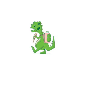 Elev Dino model negru pe tricou