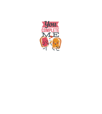 'You Complete Me Tricou drăguț pentru Valentine''s Day' model alb pe tricou