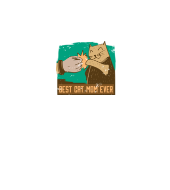 Best Cat Mom Ever - Cea mai bună mamă cu pisici model negru pe tricou
