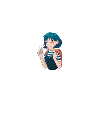 Anime fată model alb pe tricou