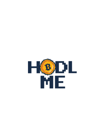 Hodl Me Bitcoin model alb pe tricou