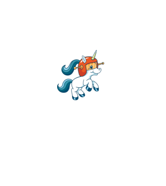 Unicorn Astronaut model negru pe tricou