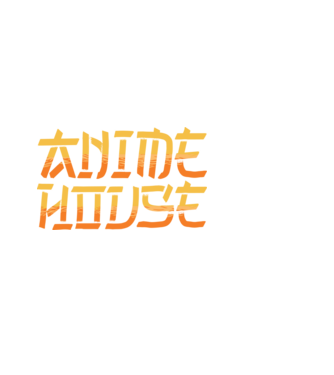 Anime House model negru pe tricou