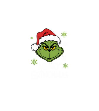 Merry Grinchmas Negru model negru pe tricou