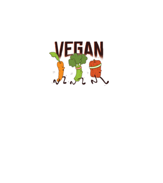 Legume vegan model alb pe tricou