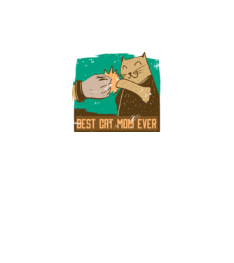 Best Cat Mom Ever - Cea mai bună mamă cu pisici model verde neon pe tricou