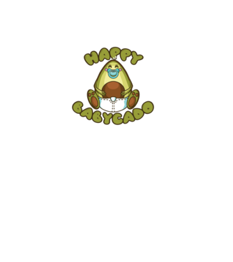 Avocado bebe model verde pe tricou