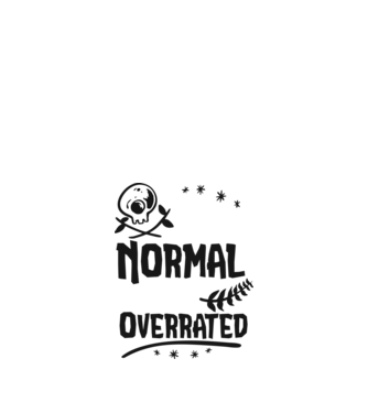 Being Normal is Vastly Overrated model nisipiu pe tricou