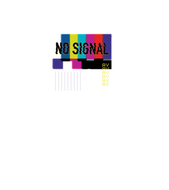 No Signal TV Eroare de transmisie model negru pe tricou