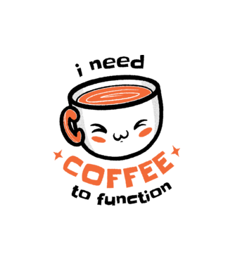 Am nevoie de cafea model alb pe tricou