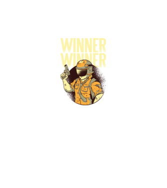 Winner Winner Chicken Dinner PUBG tricou model negru pe tricou