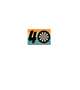 'I''m not 40 I''m double 20 darts birthday' model negru pe tricou