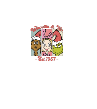 Whoville & Co. - Grinch model roz deschis pe tricou