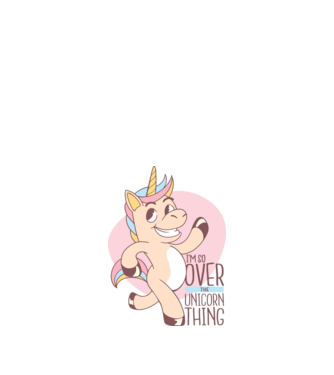 Am trecut de mult peste perioada de Unicorn model nisipiu pe tricou