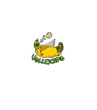 Avocado Volei model gri pe tricou