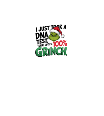 Grinch DNA test model alb pe tricou