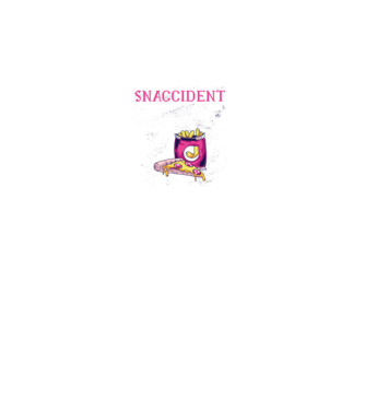 Snaccident model negru pe tricou