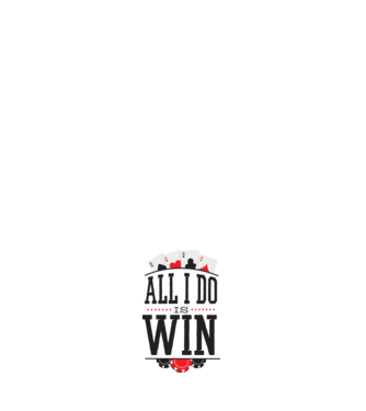 All I do is win Poker model negru pe tricou