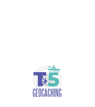T5 Geocaching model negru pe tricou