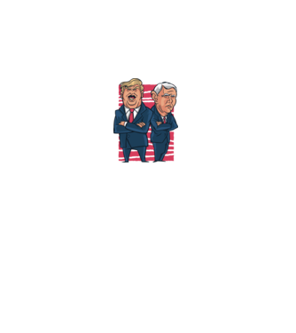 Trump Pence USA model alb pe tricou