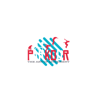 Parkour - Arta mișcării model gri pe tricou