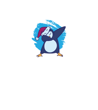 Pinguin DAB model alb pe tricou