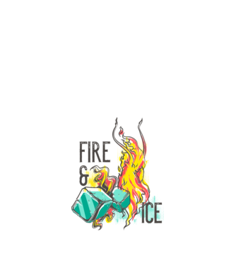 Fire and Ice model nisipiu pe tricou