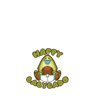 Avocado bebe model albastru închis pe tricou