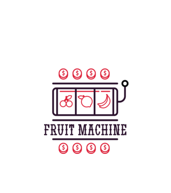 Fruit Machine Slot Machine model alb pe tricou