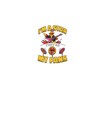 'I''m a Star, They''re my Fans' model alb pe tricou