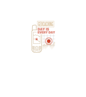 Geocaching model negru pe tricou