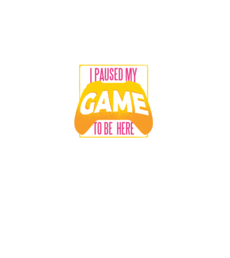 I paused my game to be here tricou amuzant Gamer model negru pe tricou