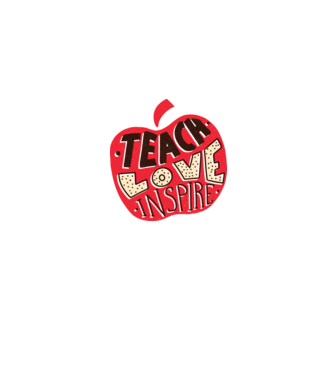 Teach Love Inspire pentru profesori model gri pe tricou