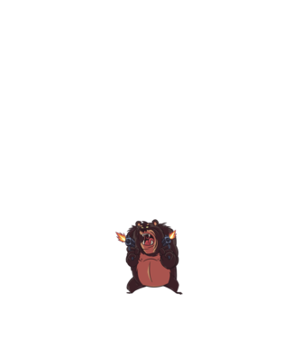 Pew Pew Pew Madafakas Urs model negru pe tricou