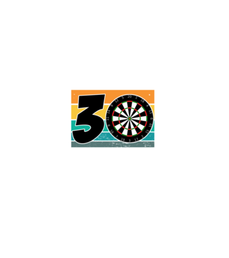 'I''m not 30 I''m double 15 darts birthday' model negru pe tricou