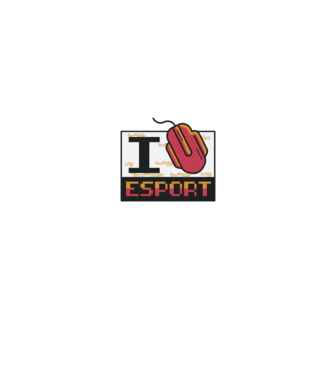 I love Esport model alb/roșu pe tricou