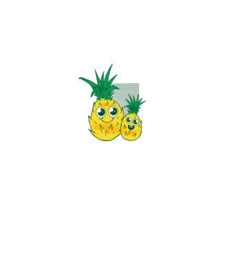 Familie Ananas model gri pe tricou