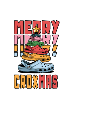 Merry Croxmas  model negru pe tricou