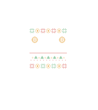 Buy the Dip Bitcoin Ugly Sweater model negru pe tricou