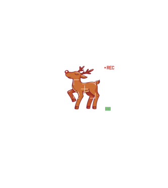 Most likely to shoot the reindeer tonight model negru pe tricou