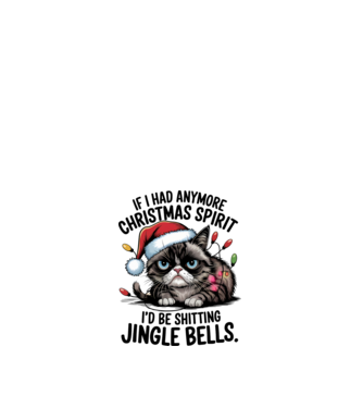 Christmas Spirit Grumpy Cat Alb model alb pe tricou
